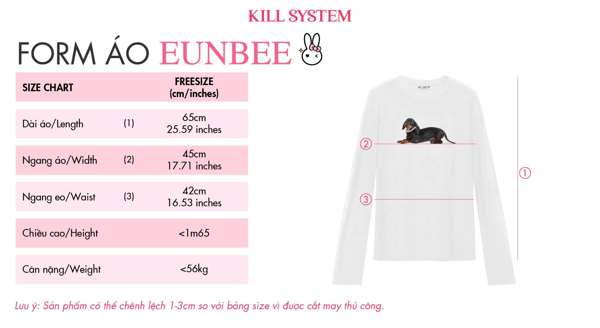  Áo thun nữ mỏng nhẹ xuyên thấu tay dài EUNBEE - KILL SYSTEM 