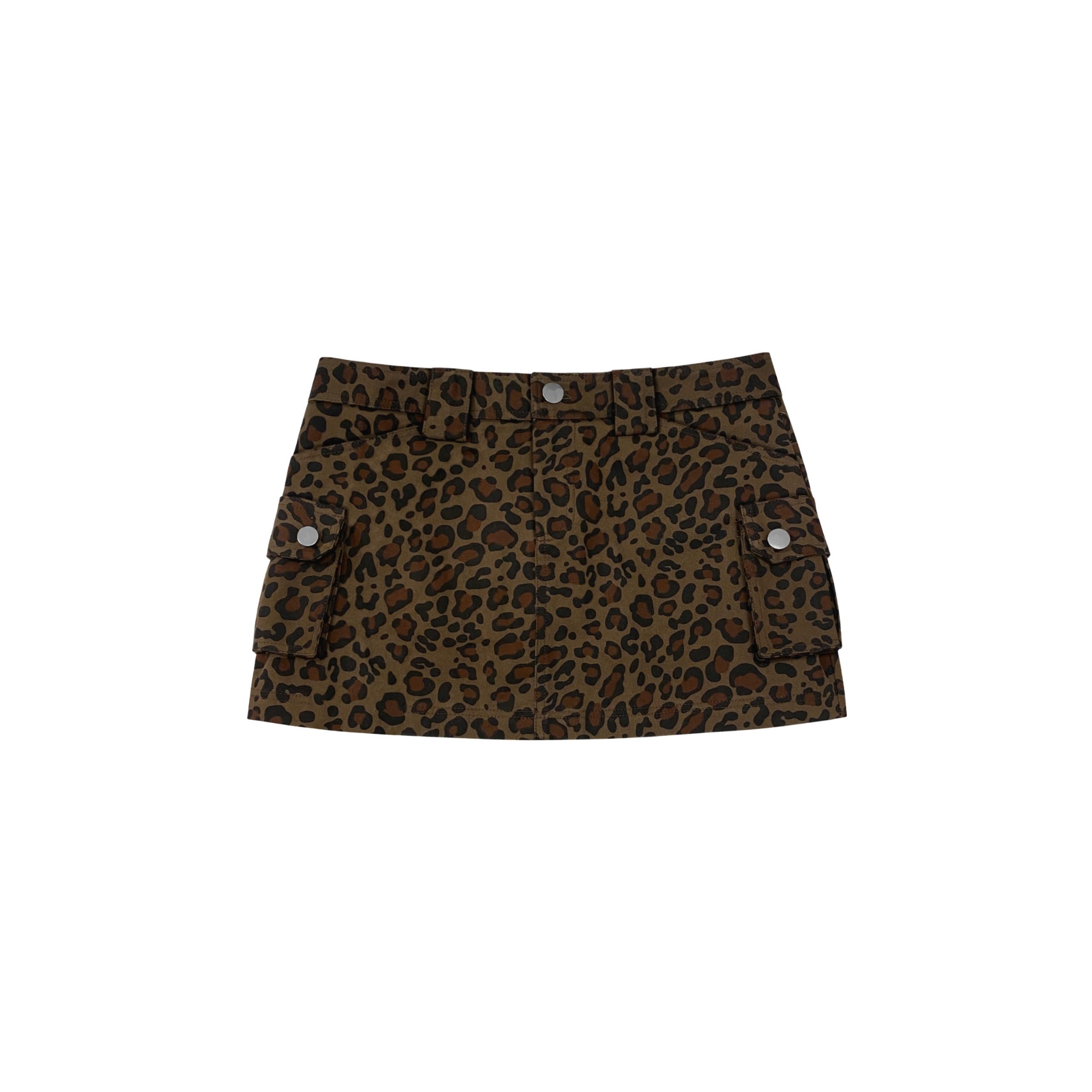  Chân váy beo vải kaki túi hộp QUINN có lót quần KILL SYSTEM 