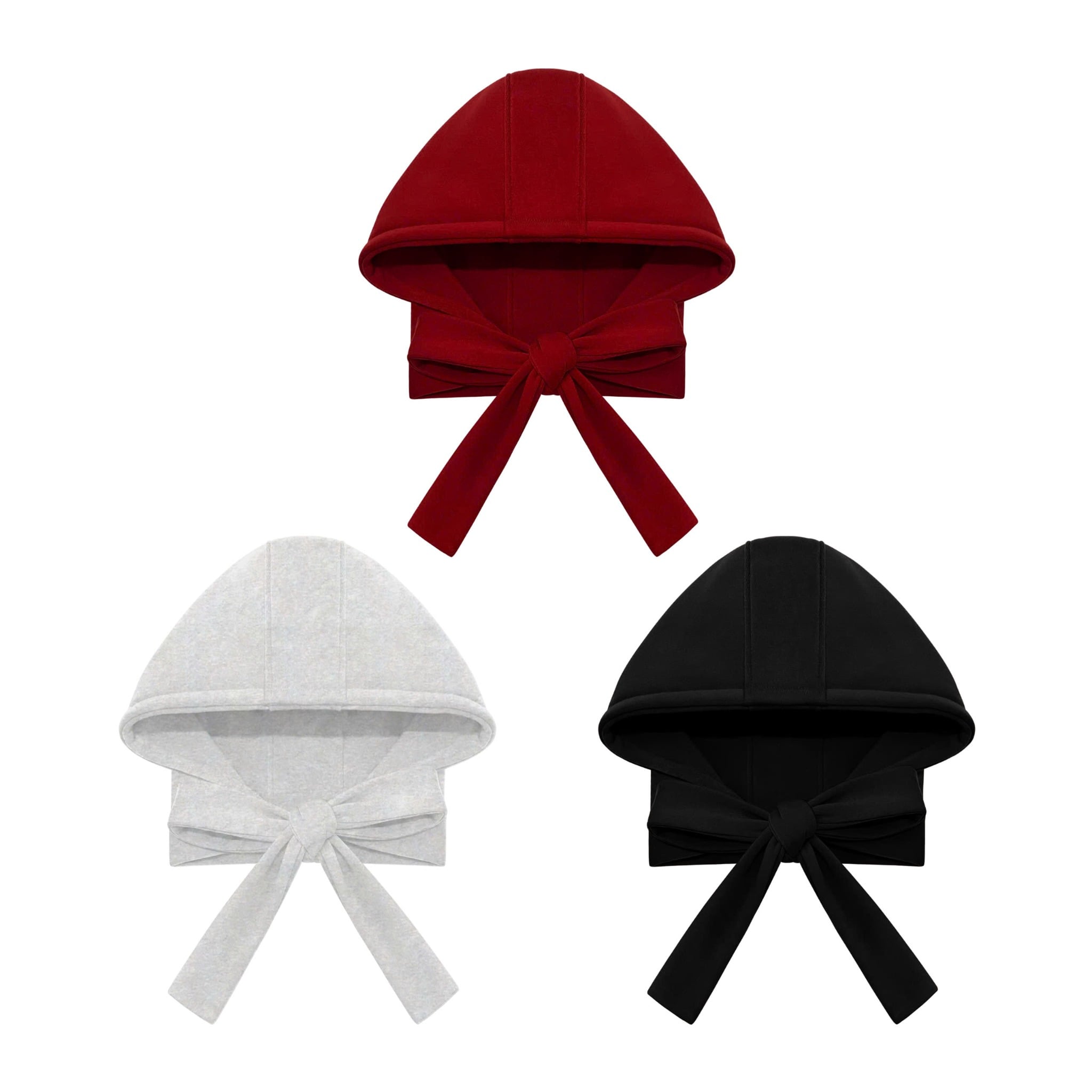  Mũ trùm đầu nỉ JINGLE JOY thắt nơ 