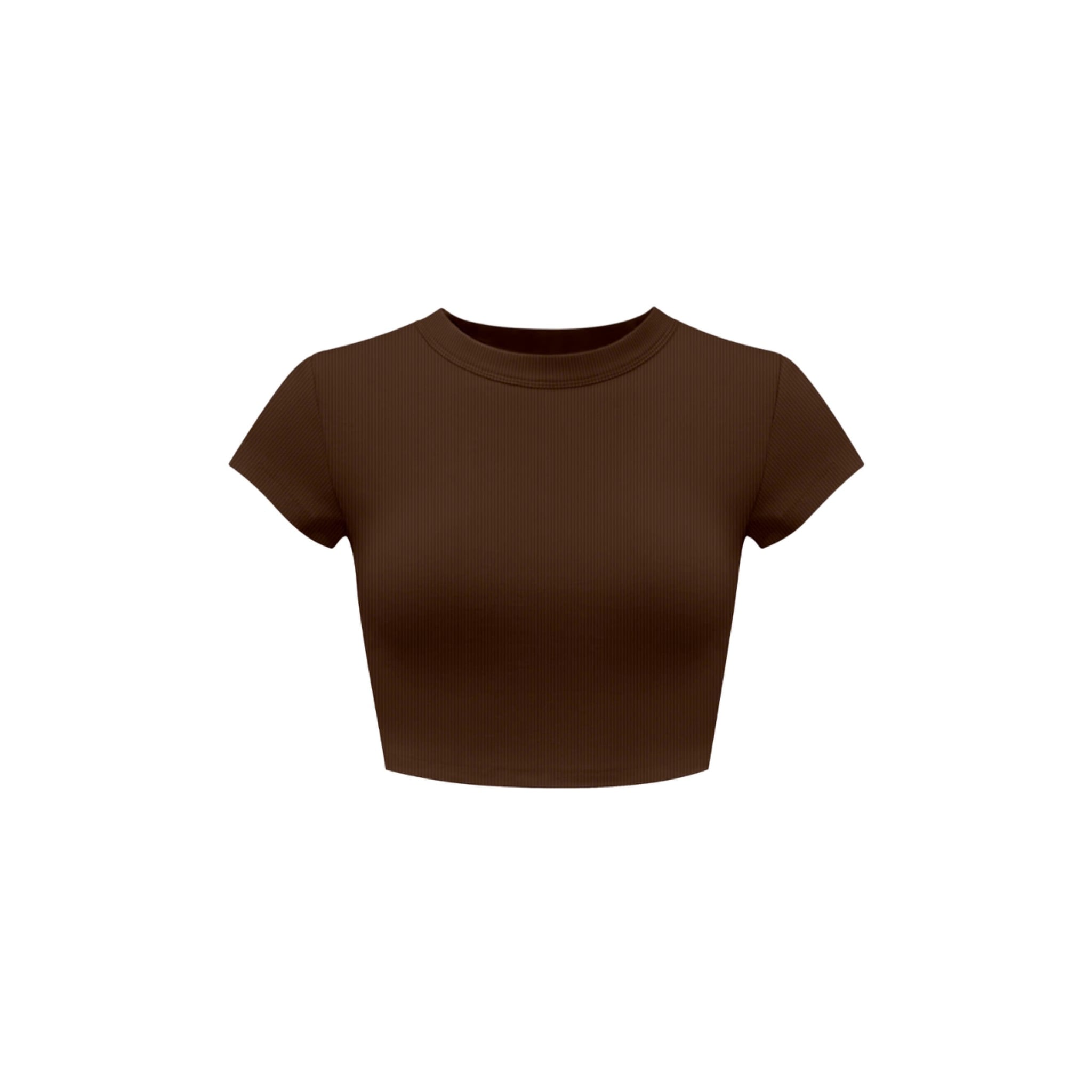  Áo croptop mỏng trơn ôm body chất tăm cotton SUNNII - KILLSYSTEM 