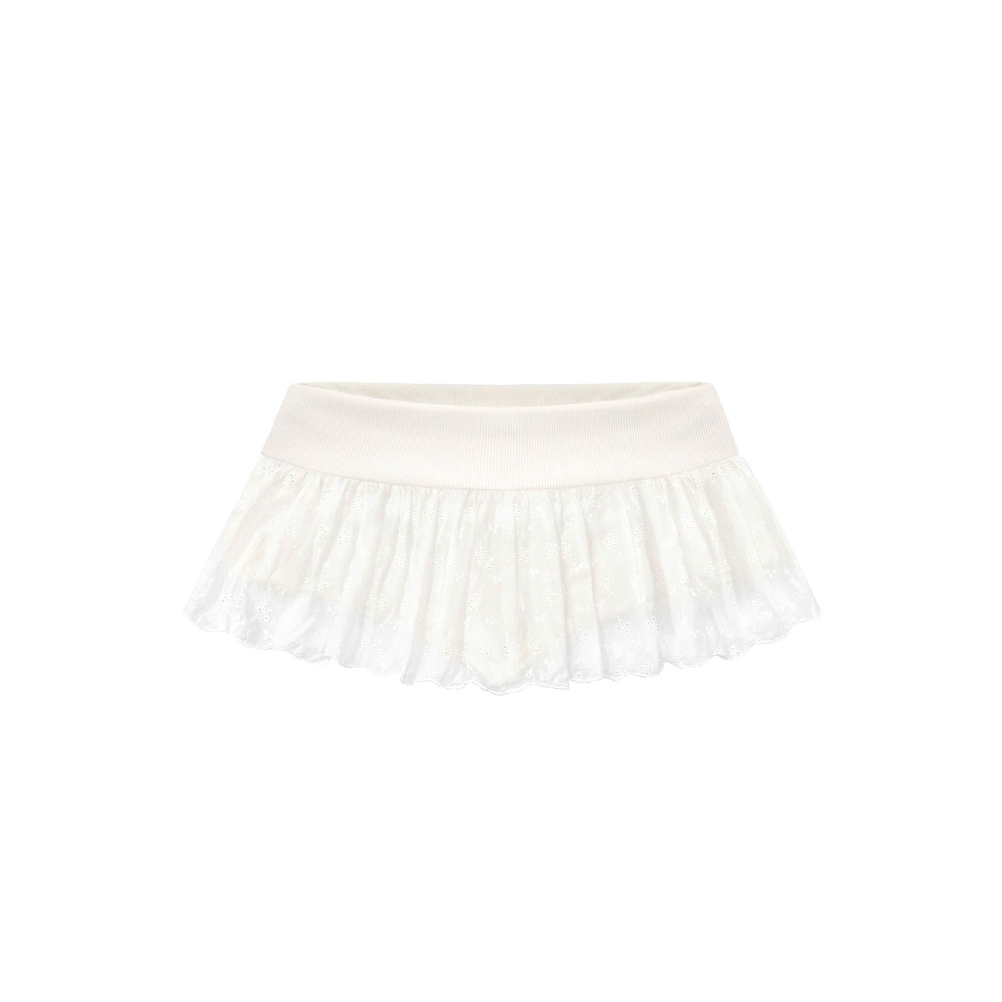  Chân váy dáng ngắn xoè phối ren JANJI - KILLSYSTEM 