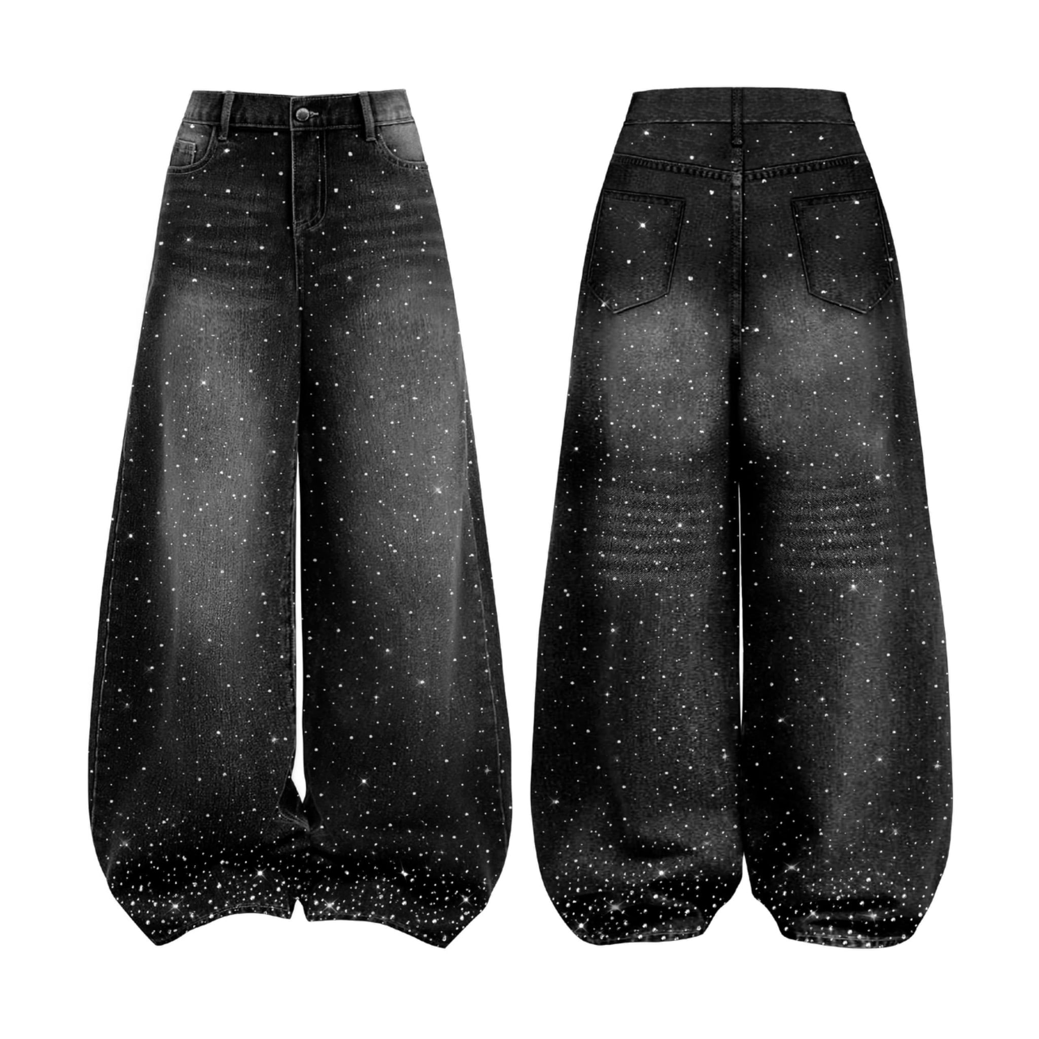  Quần jeans đính đá lấp lánh 2 mặt YIYI - KILL SYSTEM 