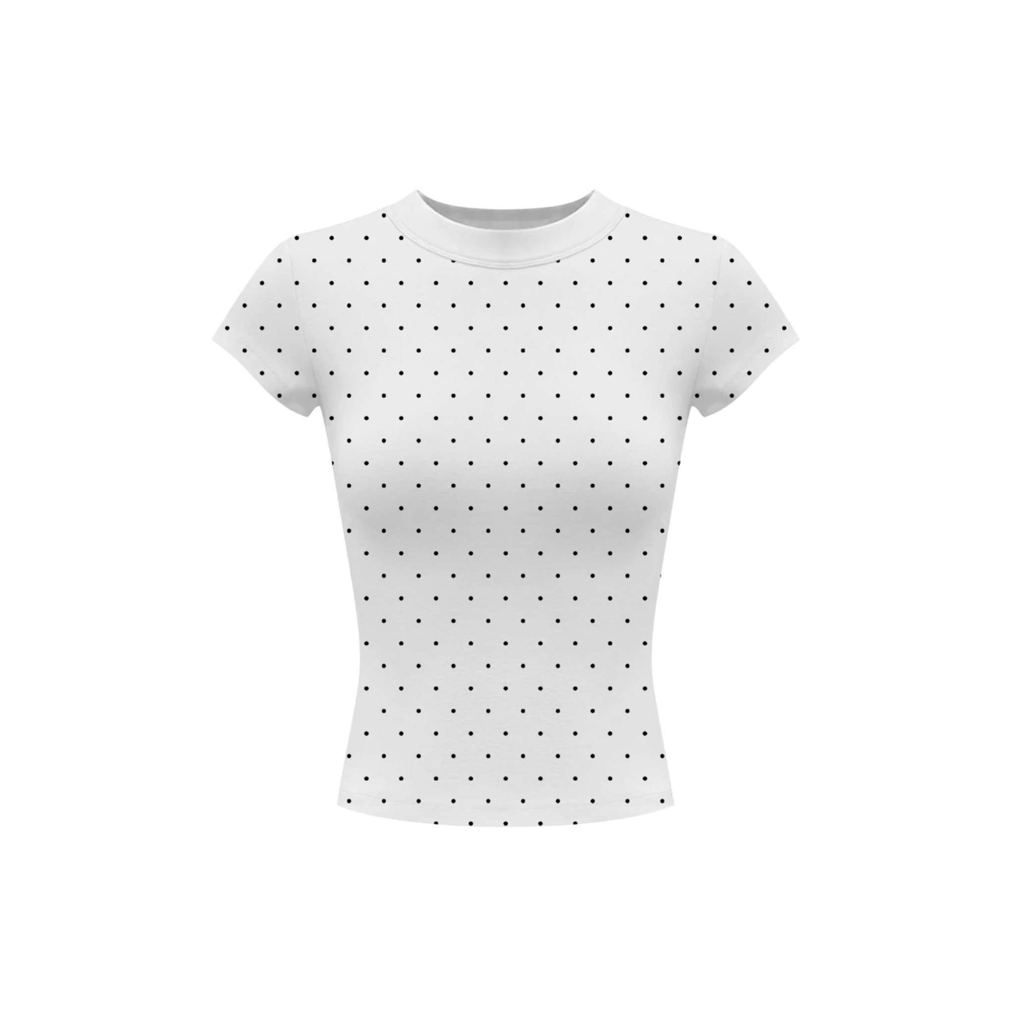  Áo baby tee chấm bi form body siêu tôn dáng, chất thun cotton thoáng mát IU - KILLSYSTEM 