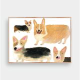  HAPPY CORGI DOG 