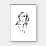  GIRL LINE ART NO.3 