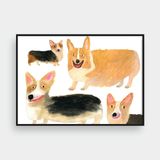  HAPPY CORGI DOG 