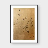  BIRD FLOCK AND GOLDEN 