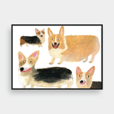  HAPPY CORGI DOG 
