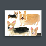  HAPPY CORGI DOG 