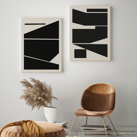  MID CENTURY GEOMETRIC SET 03 