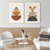  MID CENTURY GEOMETRIC SET 04 