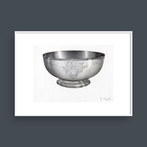  SILVER BAPTISMAL BAWL 