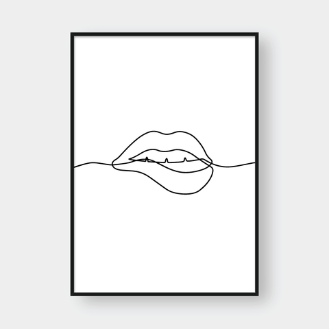  SKETCH LIPS HORIZONTAL 