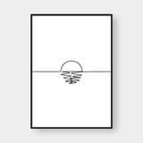  SUNSET LINE ART 