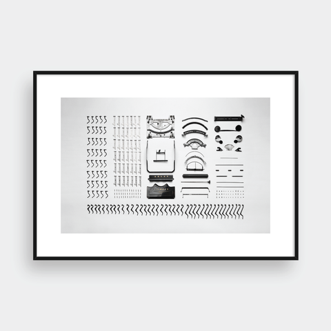  VINTAGE TYPEWRITE HORIZONTAL 