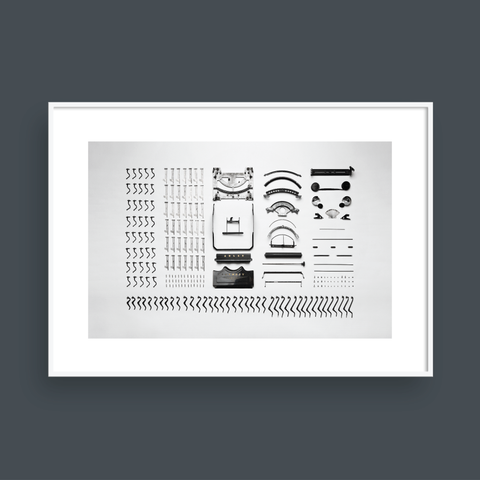  VINTAGE TYPEWRITE HORIZONTAL 