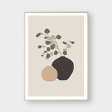  VASES AND TROPICAL LEAVES SET 01 