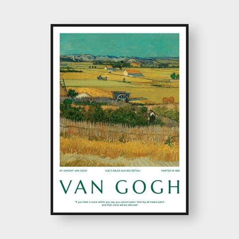  VUE D'ARLES AUX IRIS (DÉTAIL) BY VAN GOGH 