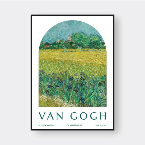  VUE D'ARLES AUX IRIS BY VAN GOGH 