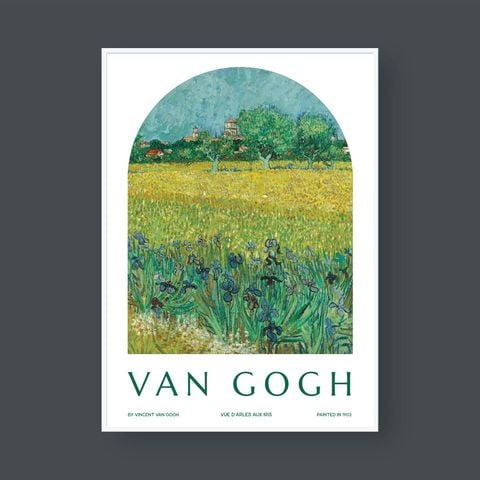  VUE D'ARLES AUX IRIS BY VAN GOGH 