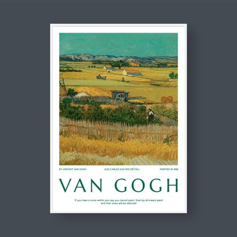  VUE D'ARLES AUX IRIS (DÉTAIL) BY VAN GOGH 