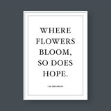  WHERE FLOWERS BLOOM 