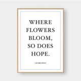  WHERE FLOWERS BLOOM 