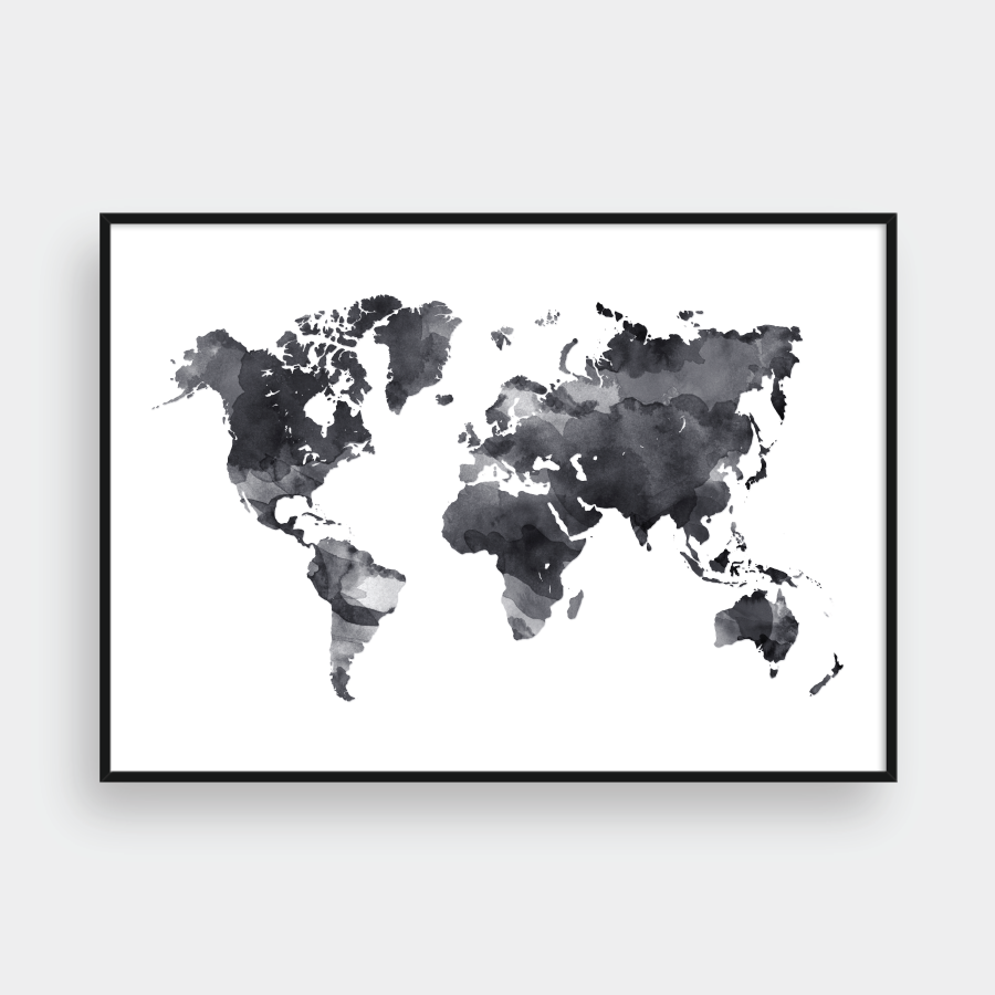  WORLD MAP INK 