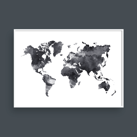  WORLD MAP INK 