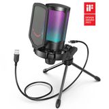  Micro Fifine A6V USB RGB Cho Gaming 