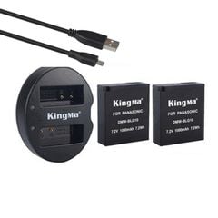 Bộ 2 pin + 1 sạc Kingma cho Panasonic BLG10