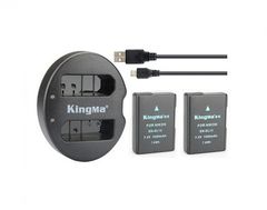 Bộ 2 pin + 1 sạc Kingma cho Nikon EN EL14