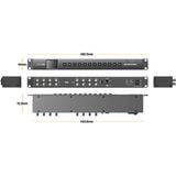  AVMATRIX MSS0811 1RU 8 CH 3G to SDI Matrix Switcher ( Bộ chuyển mạch ) 