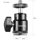  SmallRig 2059 Camera Hot Shoe Mount with 1/4"-20 Screw Ball Head (2-Pack) 