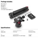  SmallRig BUT2664 Tabletop Mini Tripod with Panoramic Ball Head 