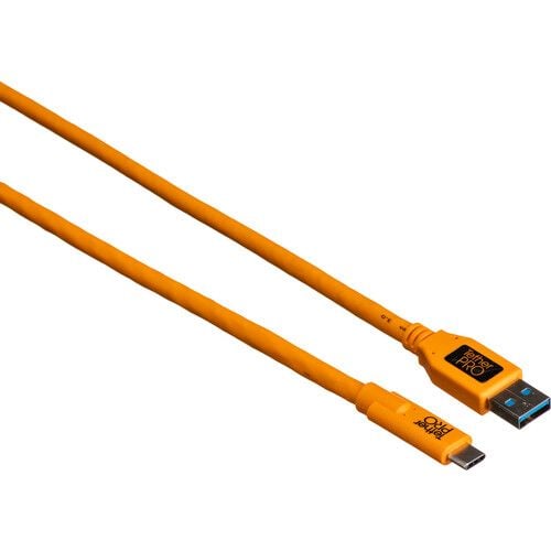 Cáp Tether Tools TetherPro USB 3.0 To Type C High Visibility Orange ( CUC3215-ORG )