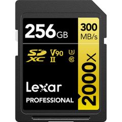 Thẻ Nhớ Lexar 256GB 300mb/s Professional 2000x SDXC UHS II U3