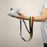  Dây Đeo Máy Ảnh Polaroid Flat Rainbow Black ( 006055 ) 