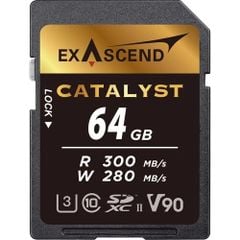 Thẻ Nhớ Exascend SDXC UHS II V90 Catalyst 64GB R:300Mb / W:280Mb