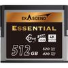 Thẻ nhớ Exascend CFast Essential 512GB R:520MB/s W:420MB/s 