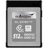 Thẻ nhớ Exascend CF Express Type B Element 512GB R:1800MB/s W:1200MB/s