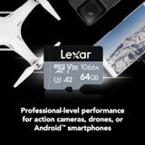  Thẻ nhớ Lexar 64GB 1066x MicroSDXC U3 UHS I A2 