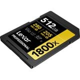  Thẻ nhớ Lexar 512GB Professional 1800x UHS-II SDXC (Dòng GOLD) 