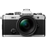  Máy ảnh OM SYSTEM OM-3 + M.Zuiko 12-45mm F4 Pro II kit BLK ( OM3 ) 