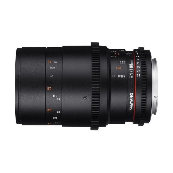 Samyang 100mm T3.1 ED UMC Macro Video Lens for Sony E