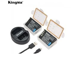 Bộ 2 pin + 1 sạc Kingma cho Panasonic BLF19E