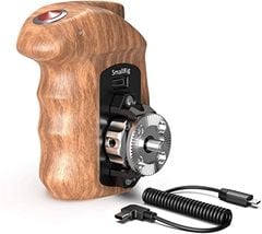 SmallRig Right Side Wooden Handle Hand Grip with Record Start/Stop Remote Trigger for Sony Mirrorless Cameras - HSR2511