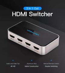 Vention HDMI Adapter 3×1 HDMI Switcher 3 In 1 Out