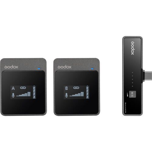  Godox MoveLink UC2 Wireless Microphone Type-C 2 phát 1 nhận (2.4 GHz) 