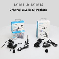 Micro Boya M1s - Mic cài áo cổng 3.5mm | Dành cho Điện thoại và Máy ảnh